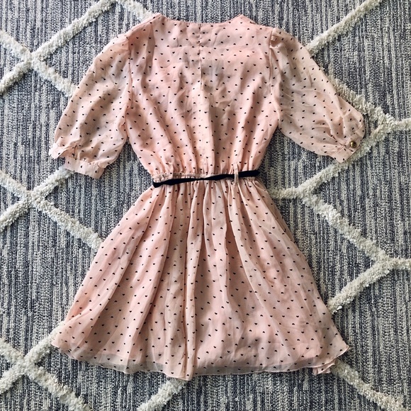 ASOS CHIFFON HEART TEA DRESS SIZE SMALL - Picture 7 of 8